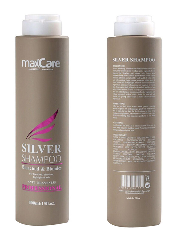

Maxcare Silver Shampoo for All Hair Types, 500ml