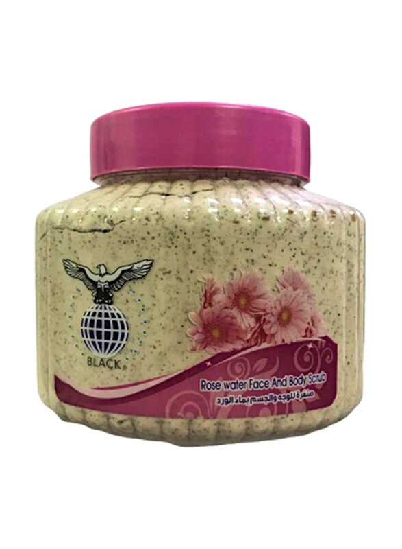 

Black Rose Water Face and Body Scrub, 500ml