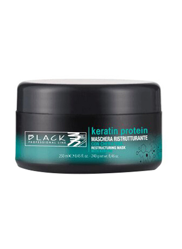 

Black Professional Line Keratin Protein Restructuring Mask for All Hair Types, 250ml