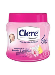 Clere Nourishing Lanolin & Glycerine Body Cream, 500ml