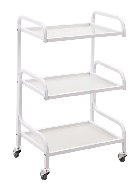 Globalstar Salon Trolley 3 Shelves, M-3029, White