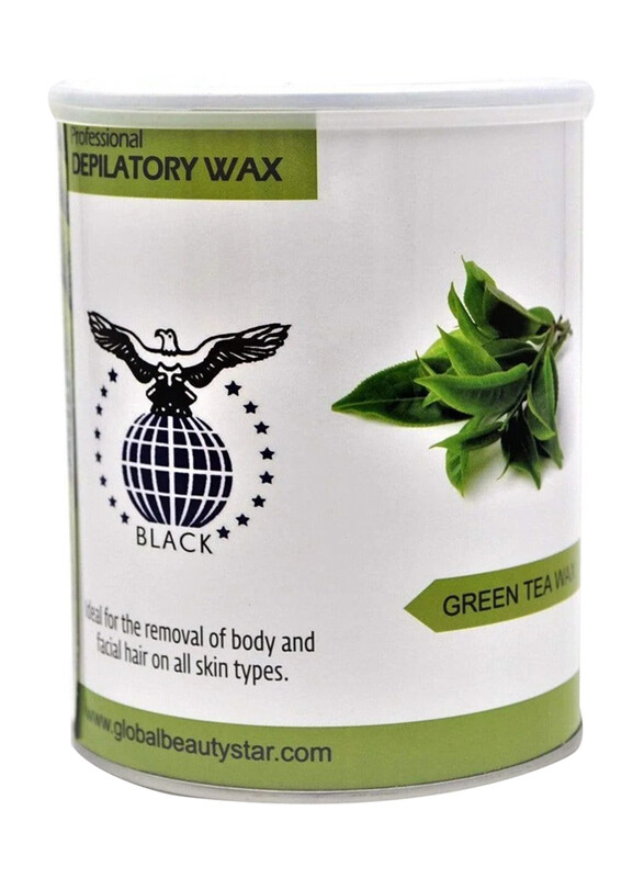 

Black Green Tea Depilatory Wax Can, Green