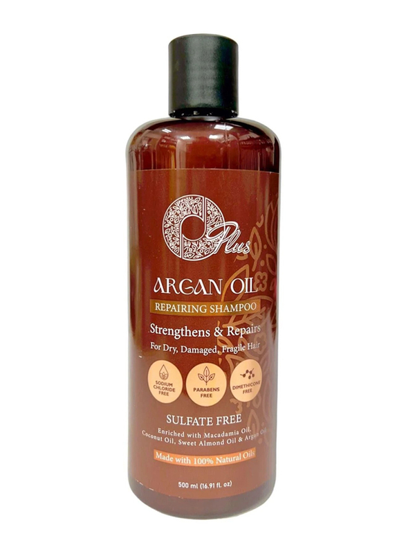 OPlus Argan Oil Sulfate Free Repairing Shampoo, 500ml