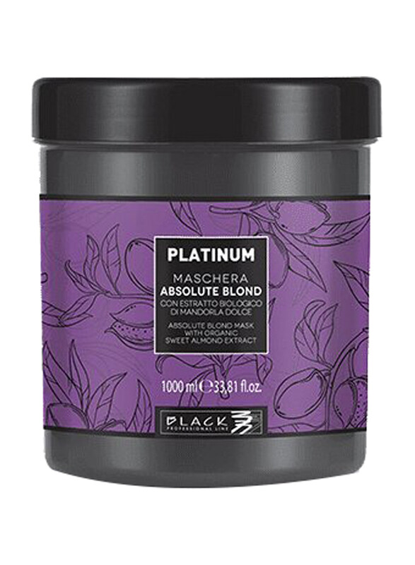 

Black Professional Line Platinum Absolute Blonde Mask with Organic Almond Extract for All Hair Types, 1000ml