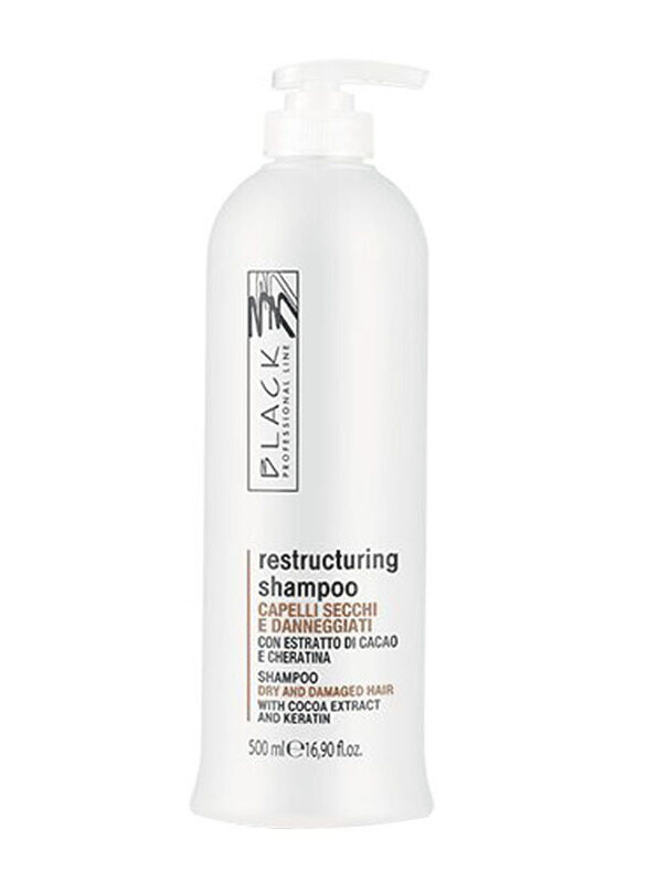 

Black Professional Line Shampoo with Chocolate And Keratin for All Hair Types, 500ml