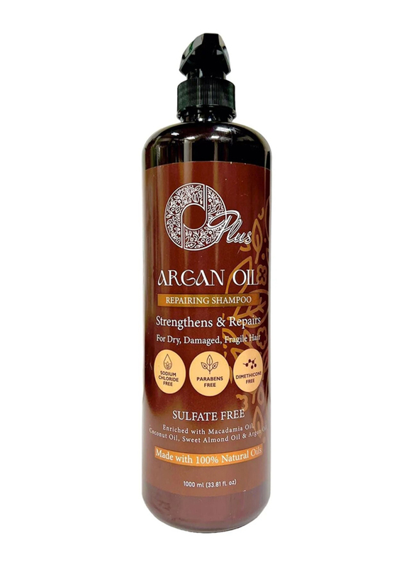 OPlus Argan Oil Sulfate Free Repairing Shampoo, 1000ml