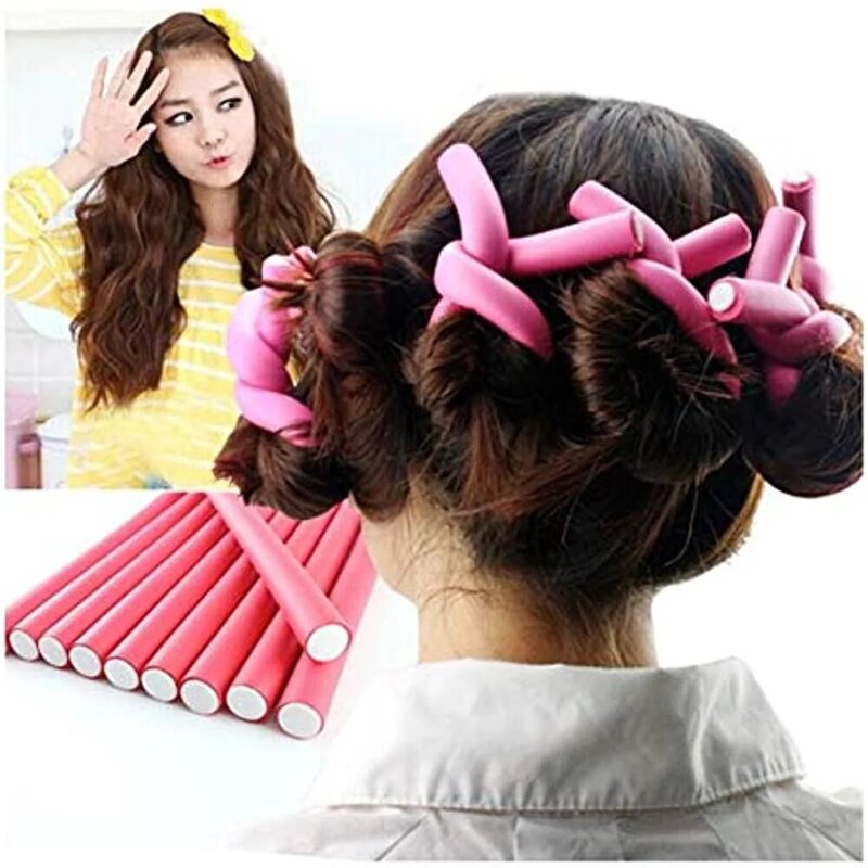 Globalstar Flexible Styling Rollers, PU26922, 10 Pieces