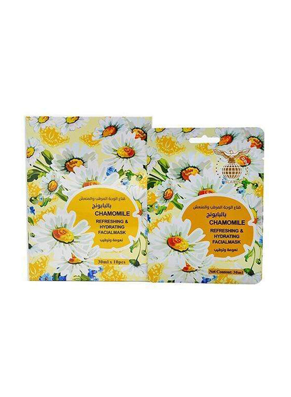 

Black Chamomile Refreshing & Hydrating Facial Mask, 10 x 30ml