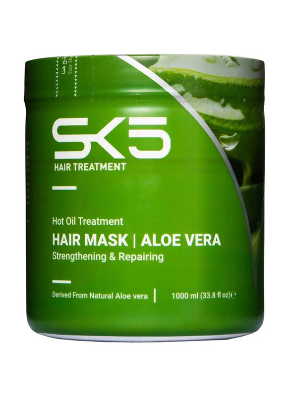 SK5 Hot Oil Treatment Aloe Vera Strengthening and Repairing Hair Mask, 1000ml