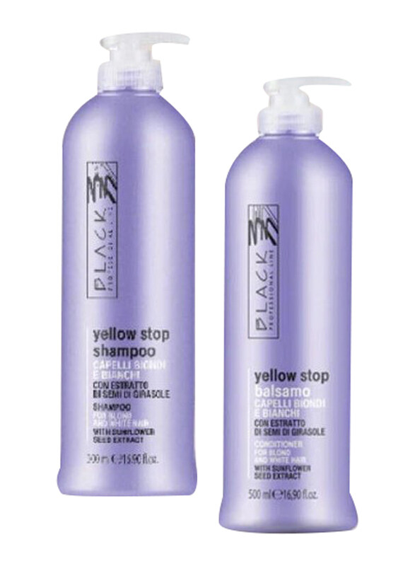 

Black Professional Line Yellow Stop Shampoo & Conditioner, 2 x 500ml