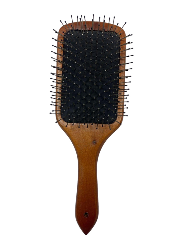 Globalstar Wooden Paddle Brush, Dark Brown, WB-815, One Size