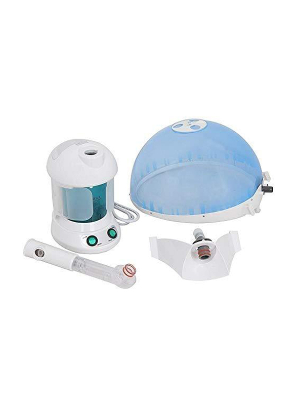 Beautystar Mini 2 in 1 Hair & Facial Steamer, HF-2002, Blue/White