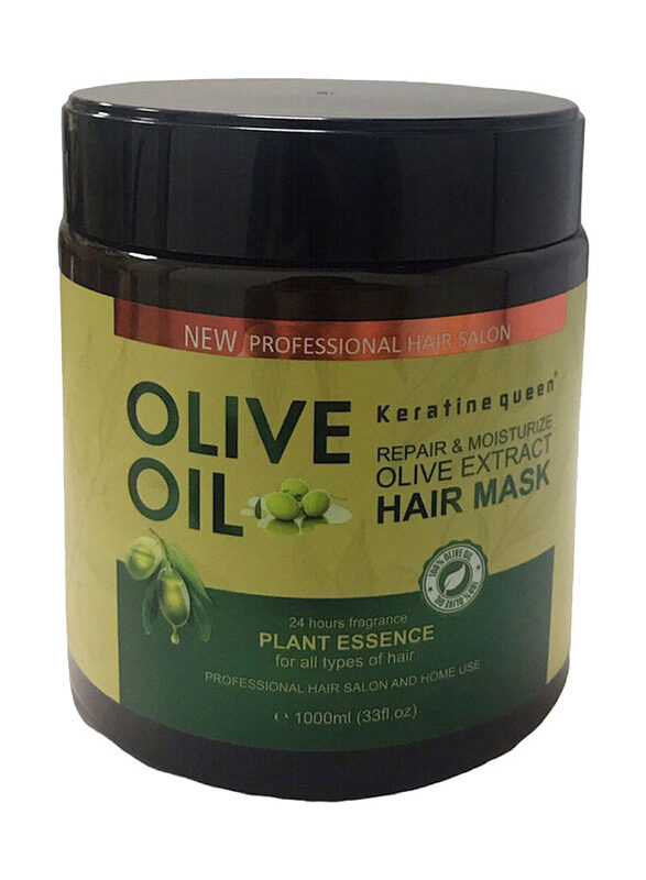 

Keratine Queen Olive Oil Repairing & Moisturizing Hair Mask, 1000ml