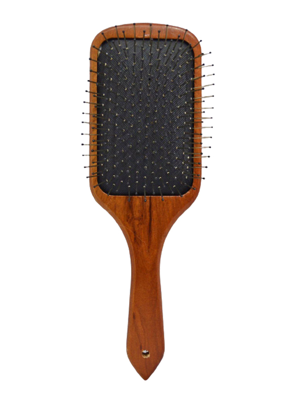 Globalstar Wooden Paddle Brush, Dark Brown, WB-815, One Size