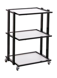 Globalstar Trolley 3 Shelves, M-3028B, Black/White