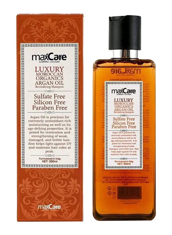 

Maxcare Organic Moroccan Argan Oil SLS Sulfate Free Shampoo, 300ml