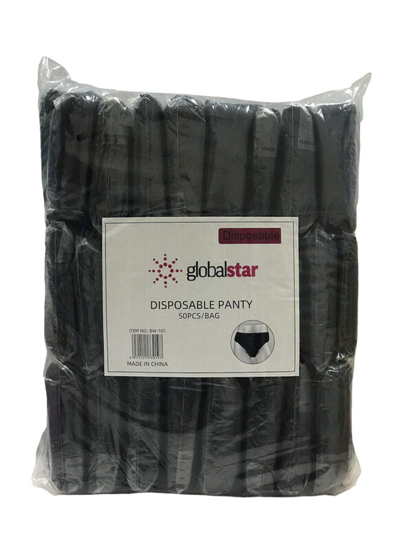 

Globalstar Black Unisex Non Woven Disposable Underwear Panty, BW-101, 50 Pieces