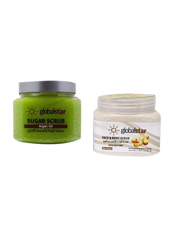 

Globalstar Brightening & Moisturizing Skin Care Argan Oil & Shea Butter Exfoliating Set