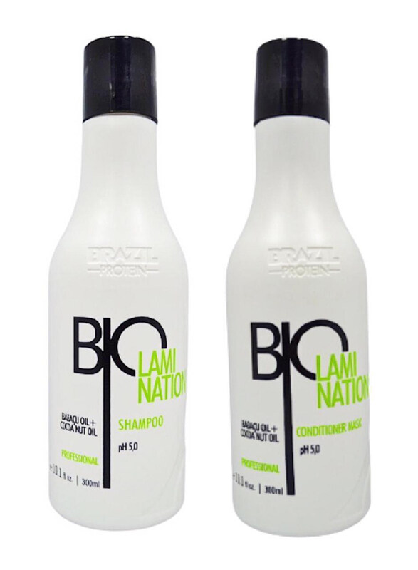 

Brazil Protein Bio Lamination After Care Set for All Hair Types, 300ml, 2 Pieces