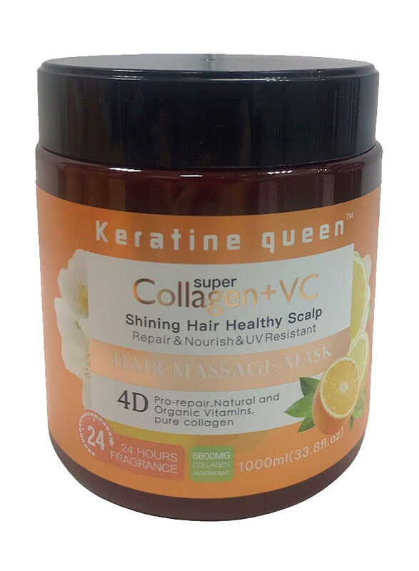 

Keratine Queen Super Collagen & Vitamin C Hair Mask for All Hair Type, 1000ml