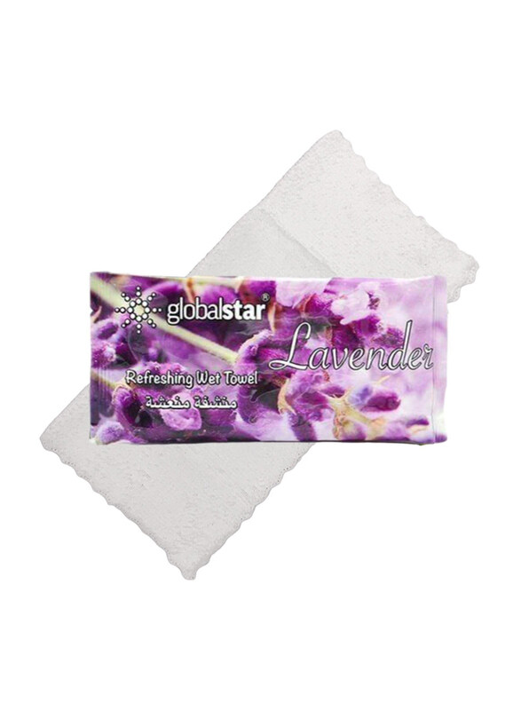 

Globalstar Lavender Refreshing Wet Towel, 50 Pieces