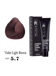 Black Professional Line Sintesis Color Cream, 100ml, BLK150052, Violet Light Brown 5.2/5.7