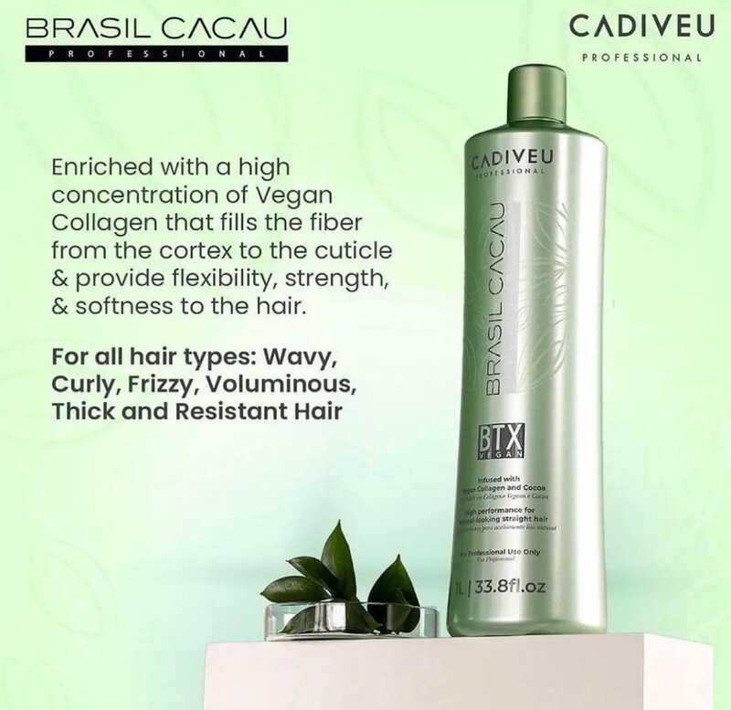 Cadiveu Brasil Cacau BTX Vegan Infused With Vegan Collagen And Cocoa 1L