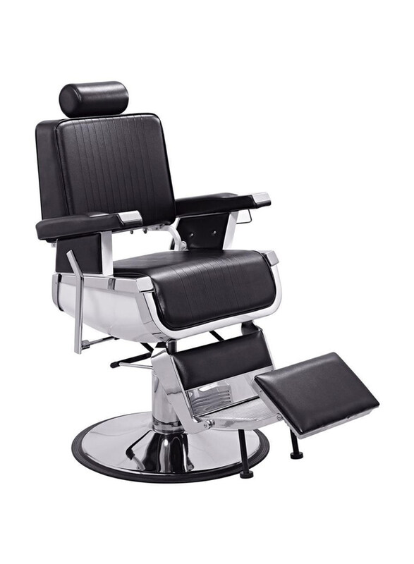 

Generic Professional Hydraulic Barber Chair, BS-7178, Black/Silver