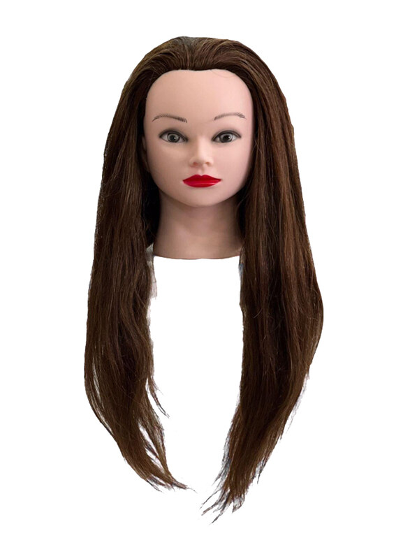 

Globalstar Mannequin Training Head with 24" 100% Brown Human Hair, HJ-103, Beige