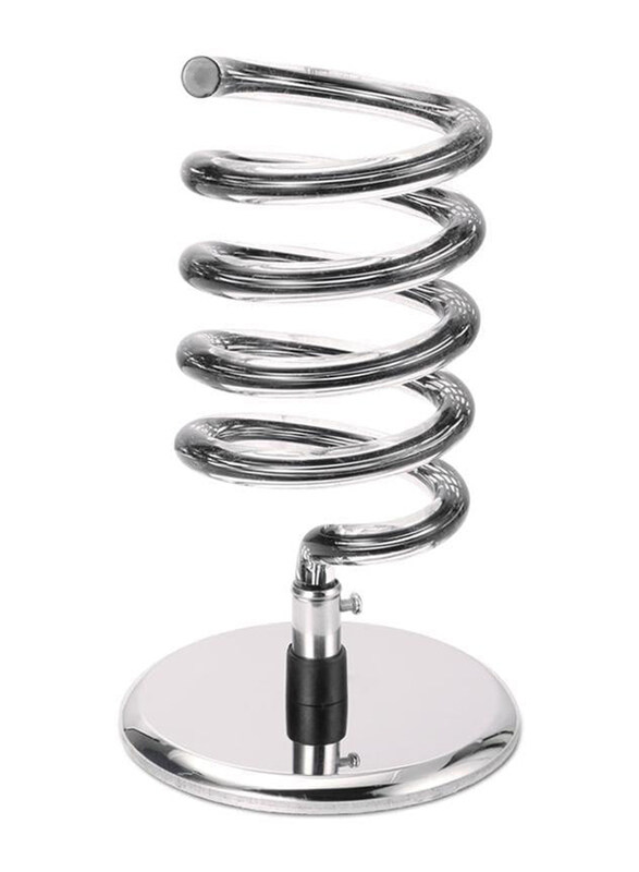 

Globalstar Acrylic Hair Dryer Stand Metal Base, B005, Silver