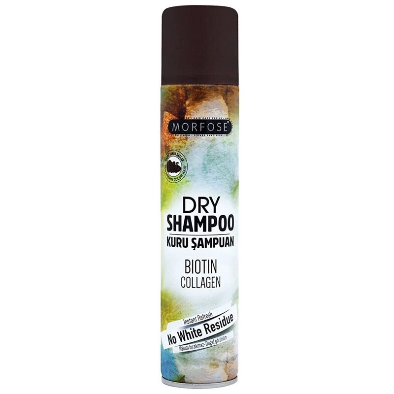 

Morfose Dry Shampoo With Biotin & Collagen For Brown Color Hair No White Residue 200ml