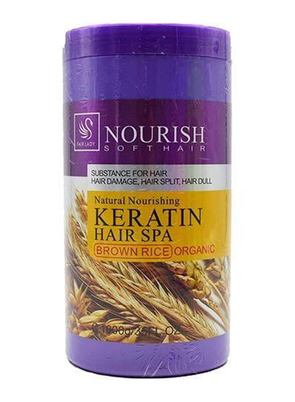 

Nourish Treatment Keratin Hair Spa Brown Rice for All Hair Types, 1000gm