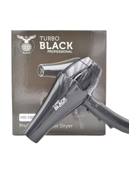 Black Turbo Hair Dryer, HD-1008, Black