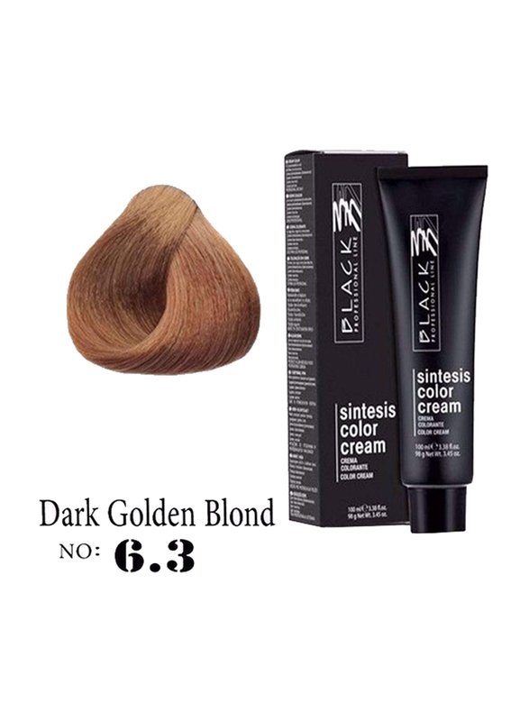 

Black Professional Line Sintesis Color Cream, 100ml, BLK150057, Dark Golden Blonde 6.3