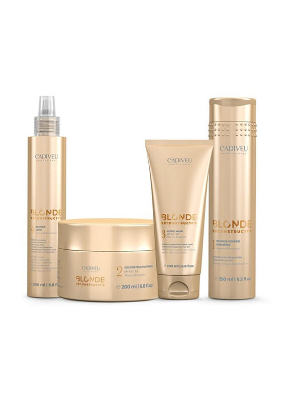 

Cadiveu Blonde Reconstructor Home Care Kit for All Hair Types, 4 Pieces