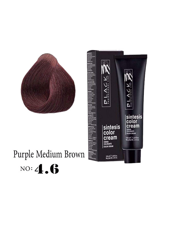 

Black Professional Line Sintesis Color Cream, 100ml, BLK150032, Purple Medium Brown 4.6