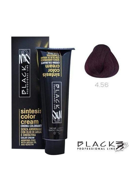 

Black Professional Line Sintesis Ammonia Free Colour Cream, 100ml, A4.56, Beaujolais N4.56