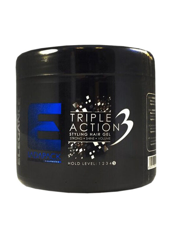 

Elegance Triple Action Silver Styling Hair Gel for All Type Hair, 1000ml
