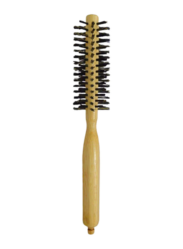 

Globalstar Boar Bristle Wood Roll Brush for All Hair Types, WB919-8, Brown