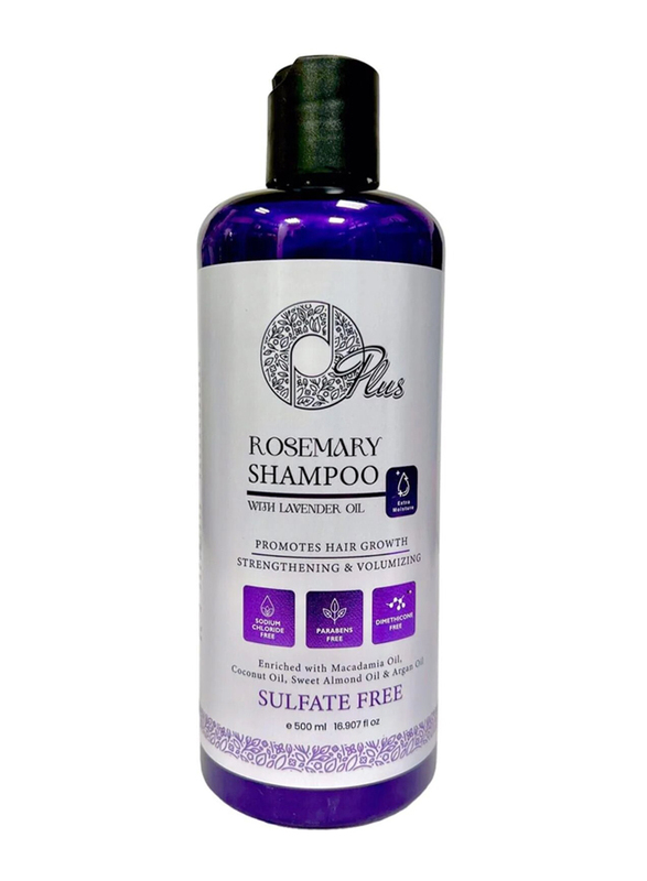 OPlus Rosemary Sulfate Free Shampoo with Lavender Oil, 500ml