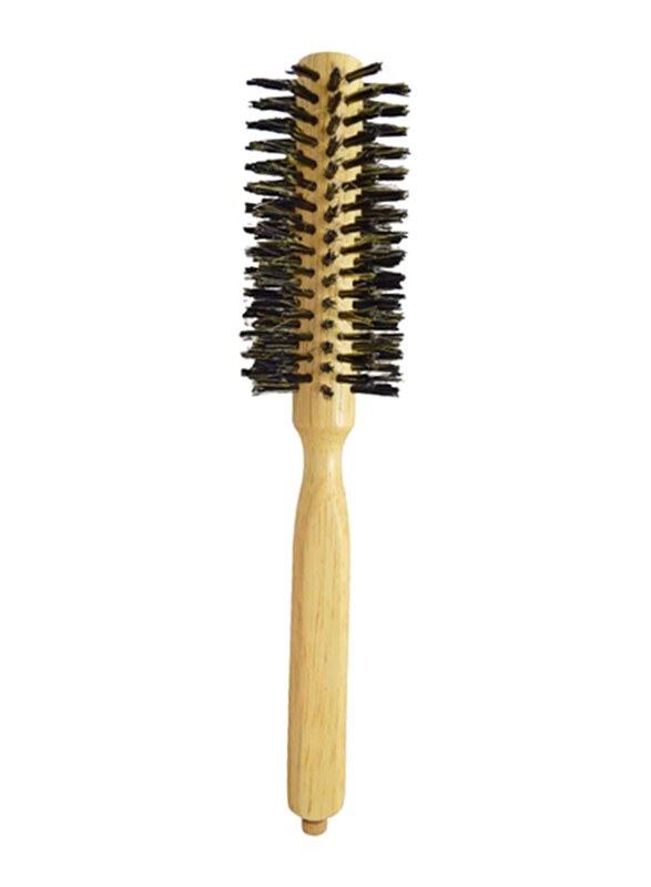 

Globalstar Boar Bristle Wood Roll Brush for All Hair Types, WB919-12, Brown