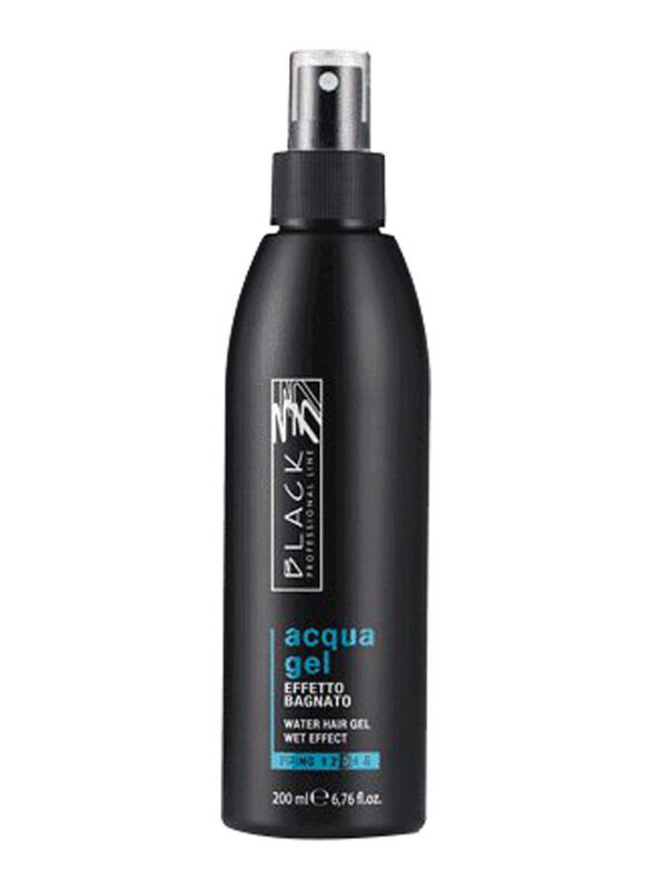 

Black Professional Line Acqua Gel Water Wet Effect Hair Gel for All Type Hair, 200ml