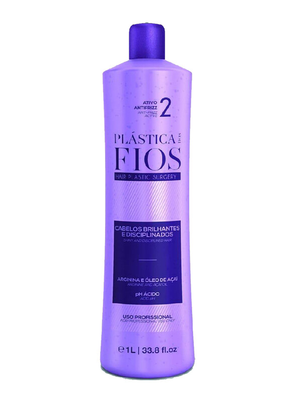 

Plastica Dos Fios Anti-Frizz Active Step 2 for Frizzy Hair, 1000ml