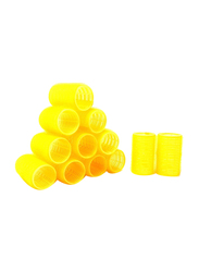 Black Small Velcro Roller Set, Yellow, PV34022, 12 Pieces