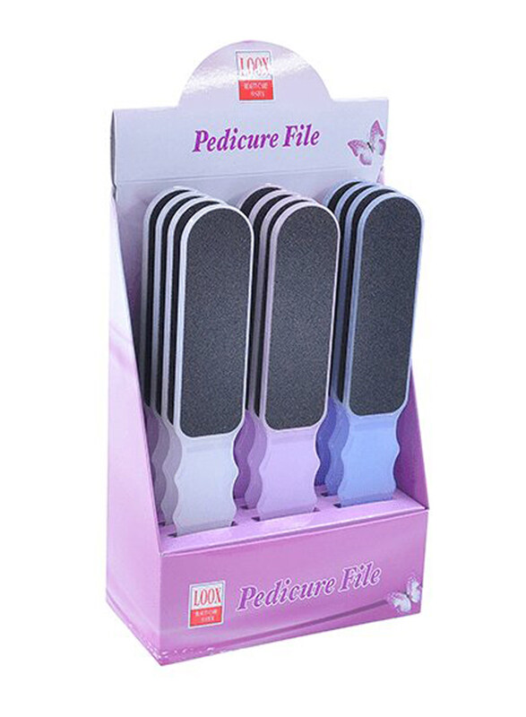 

Loox Foot File Plastic Handle, P162D, 12 Pieces