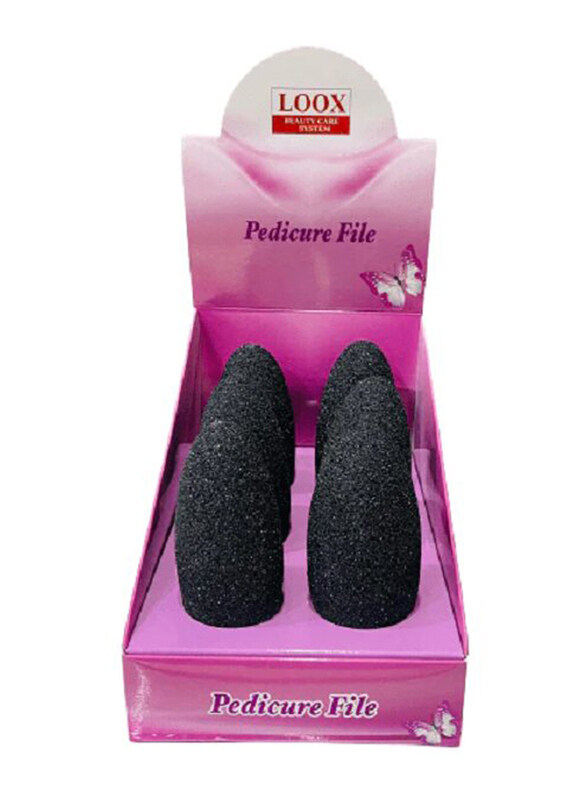 

Loox Pedicure File, 6 Pieces, Black