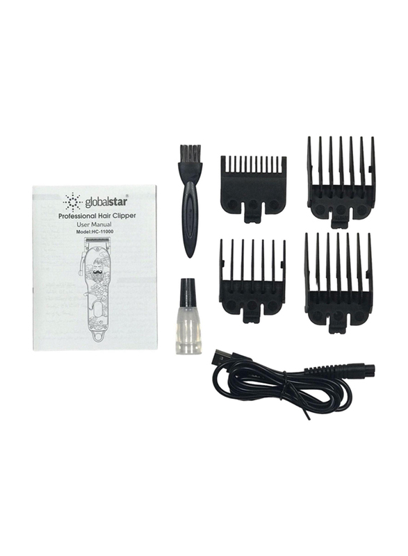 Global Star Professional Hair Clipper, HC-11000, Gold