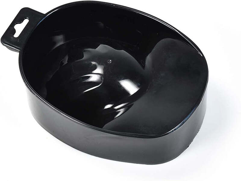 Globalstar Black Nail Polish Remover Bowl - Efficient Soak Off Solution for Acrylic and Dip Nails