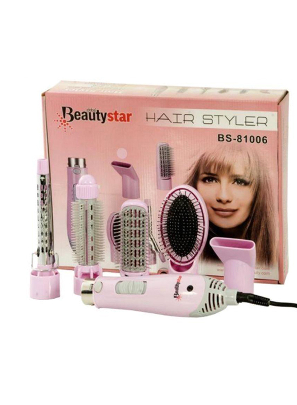 Beauty Star Hair Styler Set, BS-81006, Pink