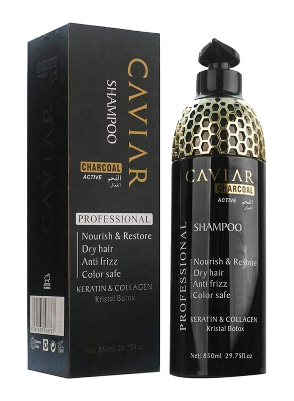 

Caviar Shampoo With Active Charcoal, Keratin & Collagen for All Type Hair, 850ml